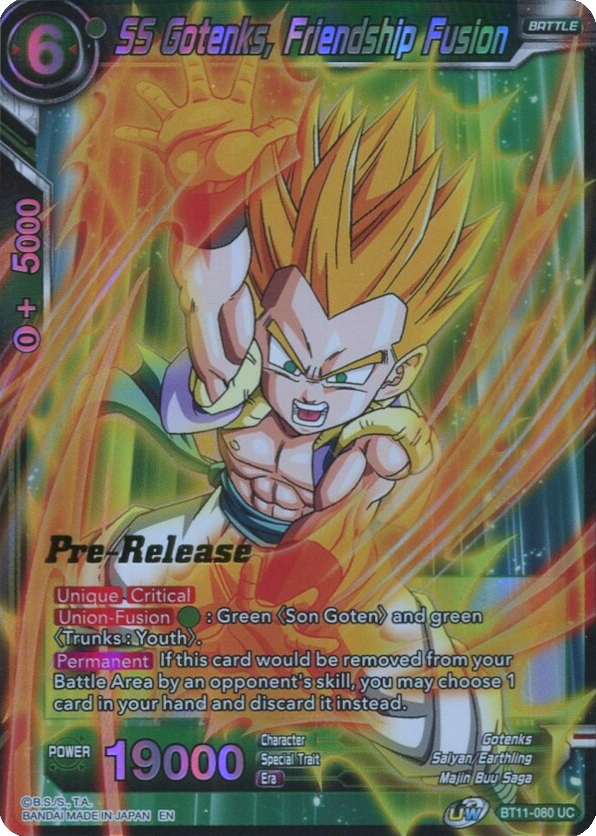 SS Gotenks, Friendship Fusion (BT11-080) [Vermilion Bloodline Prerelease Promos] | Rock City Comics