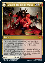 Extus, Oriq Overlord // Awaken the Blood Avatar [Strixhaven: School of Mages Prerelease Promos] | Rock City Comics