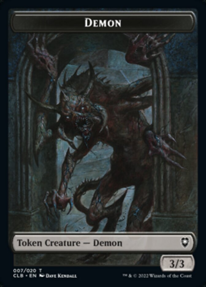 Treasure // Demon Double-sided Token [Commander Legends: Battle for Baldur's Gate Tokens] | Rock City Comics