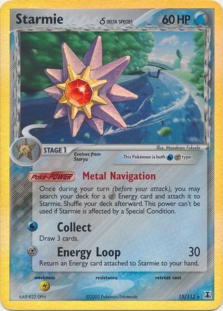 Starmie (15/113) (Delta Species) (Stamped) [EX: Delta Species] | Rock City Comics