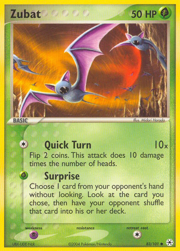 Zubat (83/101) [EX: Hidden Legends] | Rock City Comics