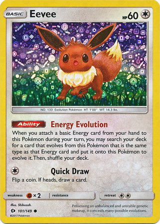 Eevee (101/149) (General Mills Promo) [Sun & Moon: Base Set] | Rock City Comics