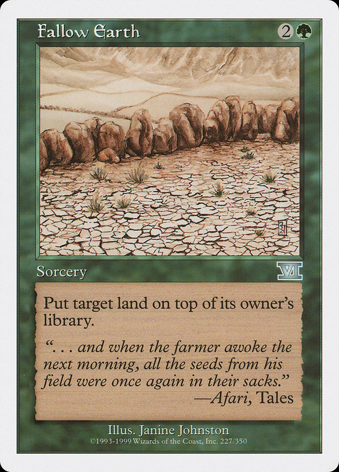 Fallow Earth [Classic Sixth Edition] | Rock City Comics