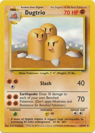 Dugtrio (19/102) [Base Set Unlimited] | Rock City Comics