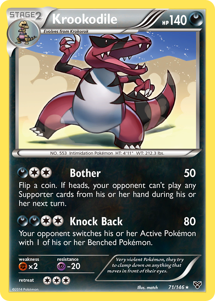 Krookodile (71/146) [XY: Base Set] | Rock City Comics