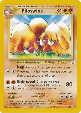 Piloswine (36/64) [Neo Revelation Unlimited] | Rock City Comics