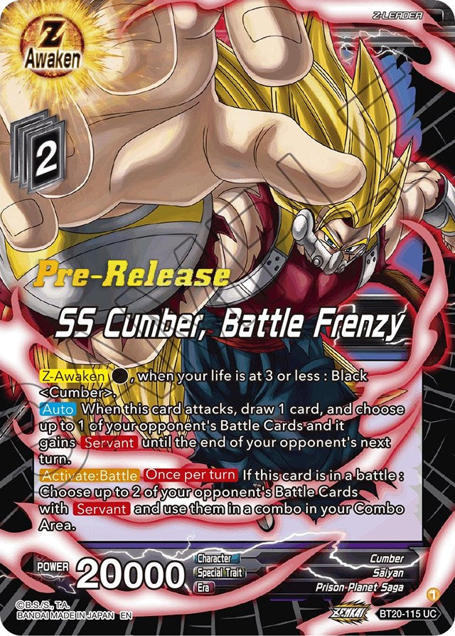 SS Cumber, Battle Frenzy (BT20-115) [Power Absorbed Prerelease Promos] | Rock City Comics