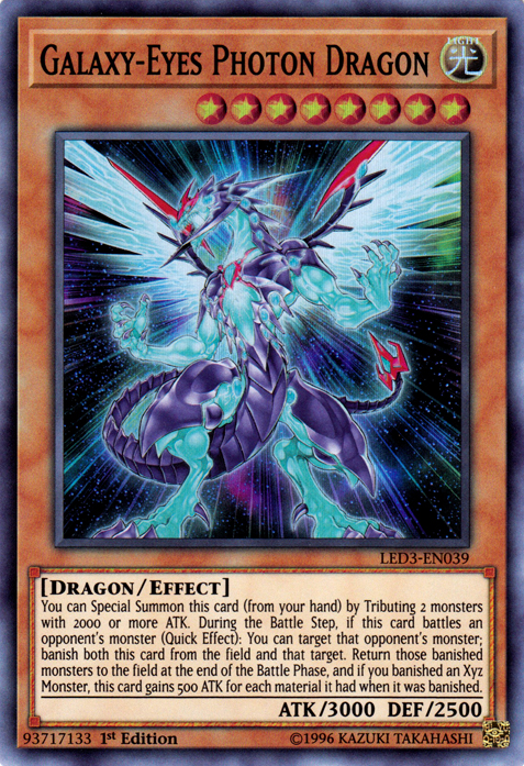 Galaxy-Eyes Photon Dragon [LED3-EN039] Super Rare | Rock City Comics