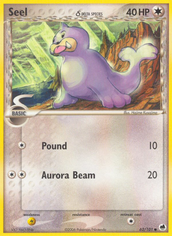 Seel (62/101) (Delta Species) [EX: Dragon Frontiers] | Rock City Comics