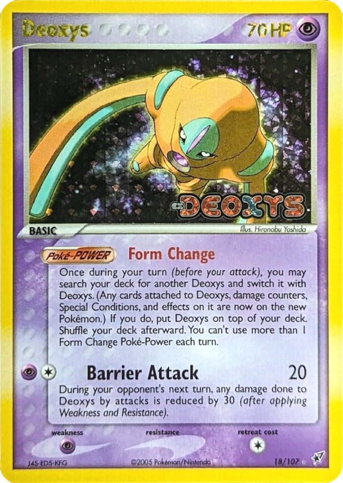 Deoxys (18/107) (Stamped) [EX: Deoxys] | Rock City Comics