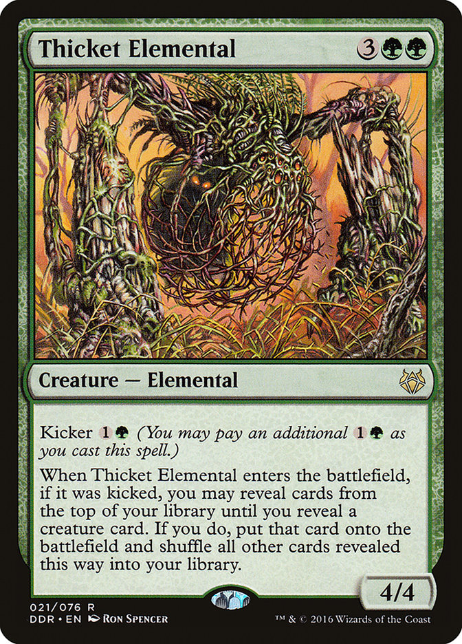 Thicket Elemental [Duel Decks: Nissa vs. Ob Nixilis] | Rock City Comics