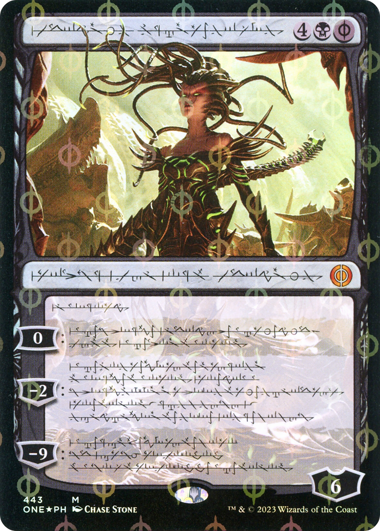 Vraska, Betrayal's Sting (Phyrexian Step-and-Compleat Foil) [Phyrexia: All Will Be One] | Rock City Comics