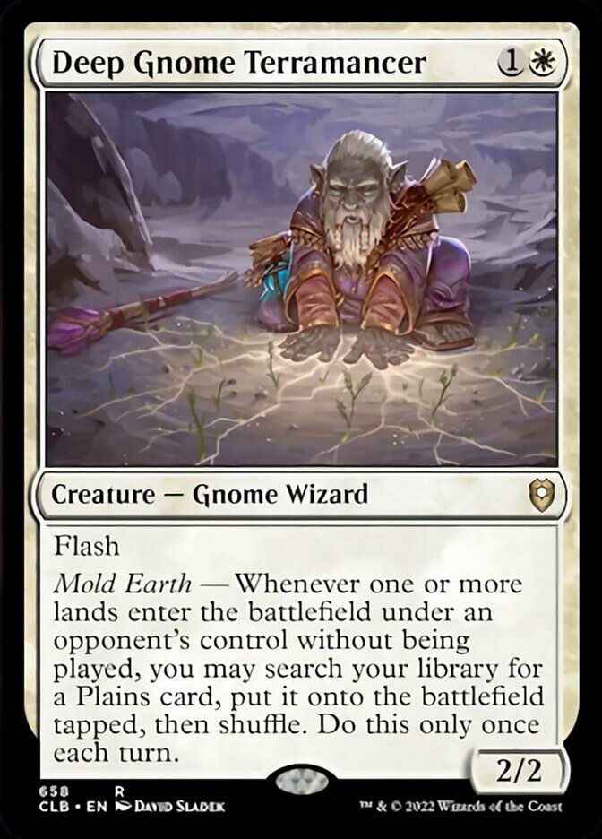 Deep Gnome Terramancer [Commander Legends: Battle for Baldur's Gate] | Rock City Comics