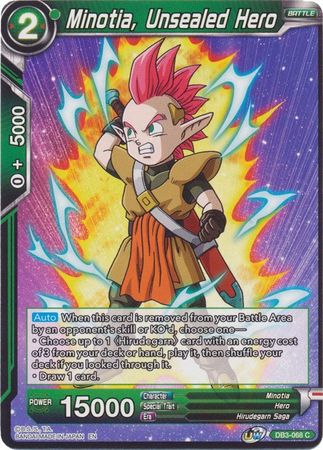 Minotia, Unsealed Hero [DB3-068] | Rock City Comics