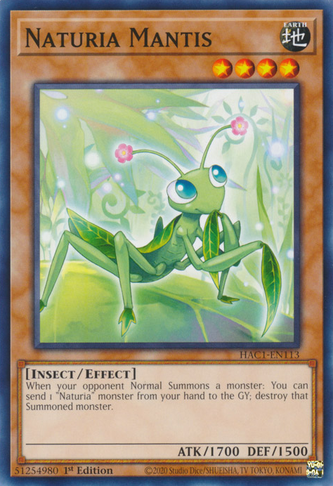 Naturia Mantis [HAC1-EN113] Common | Rock City Comics