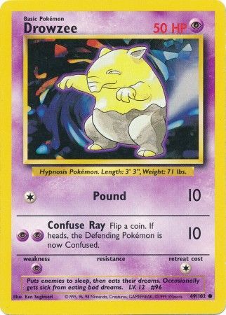 Drowzee (49/102) [Base Set Unlimited] | Rock City Comics