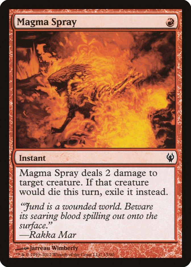 Magma Spray [Duel Decks: Izzet vs. Golgari] | Rock City Comics