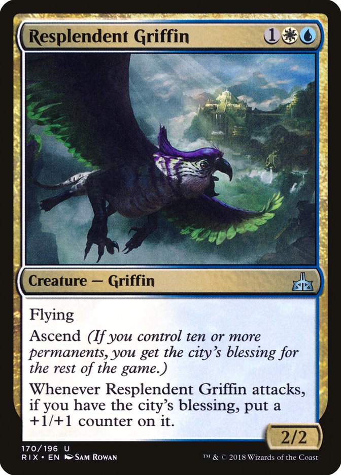 Resplendent Griffin [Rivals of Ixalan] | Rock City Comics