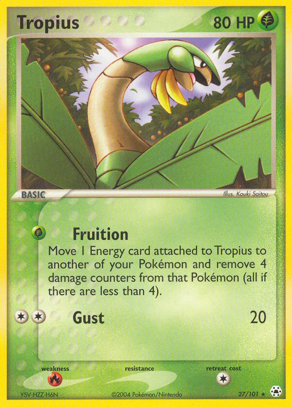 Tropius (27/101) [EX: Hidden Legends] | Rock City Comics