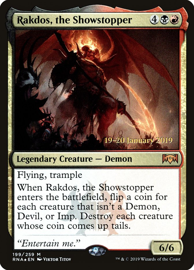 Rakdos, the Showstopper [Ravnica Allegiance Prerelease Promos] | Rock City Comics