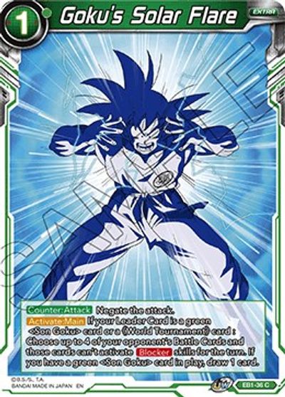 Goku's Solar Flare (EB1-36) [Battle Evolution Booster] | Rock City Comics