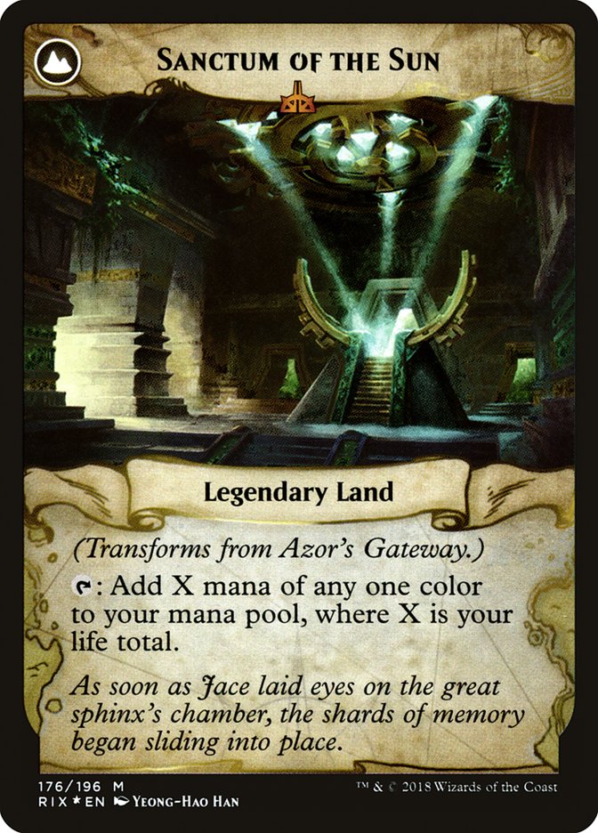 Azor's Gateway // Sanctum of the Sun [Rivals of Ixalan Prerelease Promos] | Rock City Comics