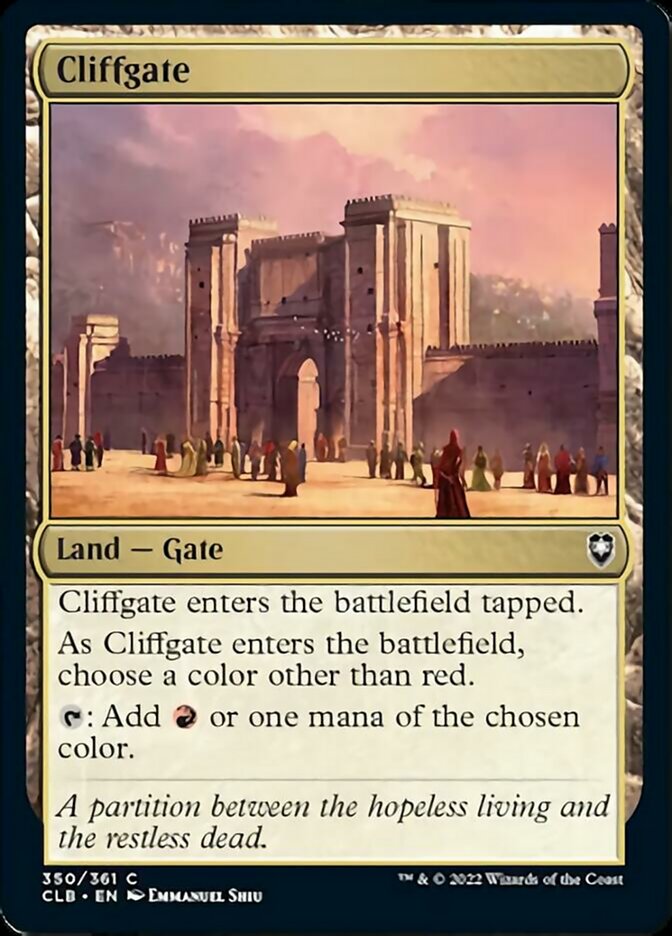 Cliffgate [Commander Legends: Battle for Baldur's Gate] | Rock City Comics