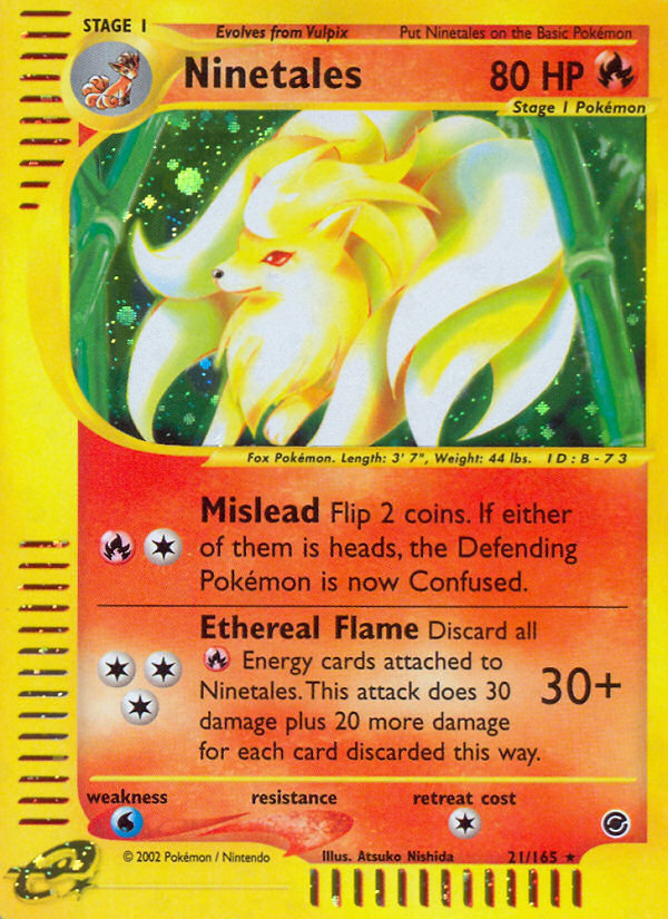 Ninetales (21/165) [Expedition: Base Set] | Rock City Comics