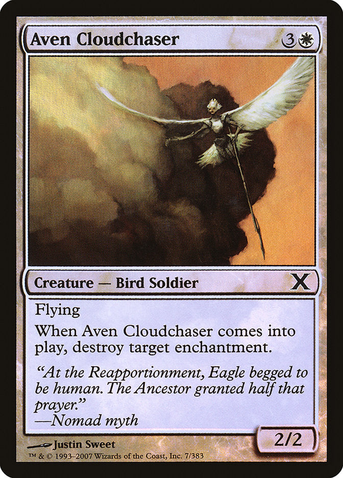 Aven Cloudchaser (Premium Foil) [Tenth Edition] | Rock City Comics