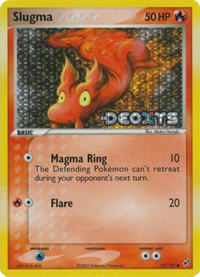 Slugma (75/107) (Stamped) [EX: Deoxys] | Rock City Comics