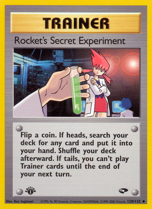 Rocket's Secret Experiment (120/132) [Gym Challenge 1st Edition] | Rock City Comics