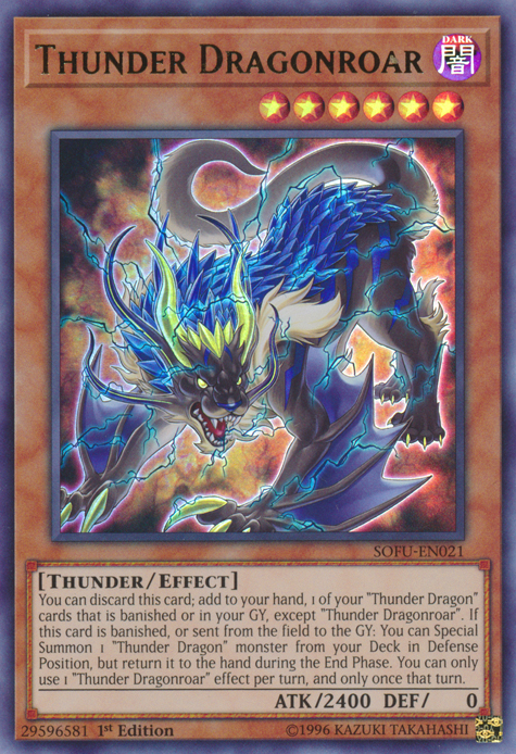 Thunder Dragonroar [SOFU-EN021] Ultra Rare | Rock City Comics