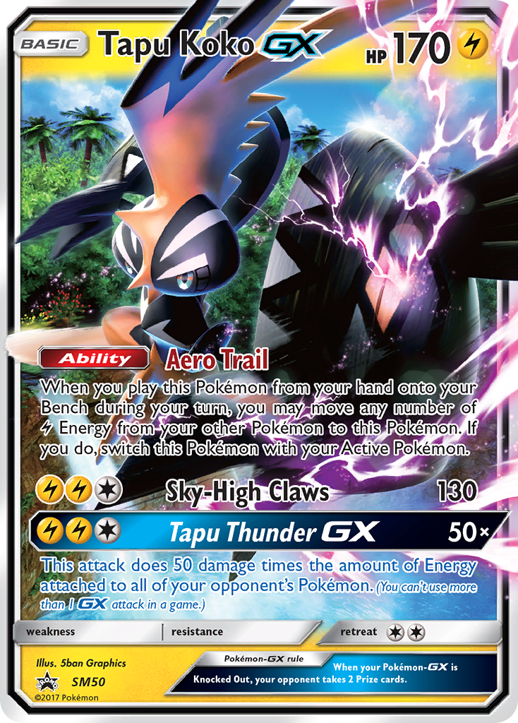 Tapu Koko GX (SM50) [Sun & Moon: Black Star Promos] | Rock City Comics