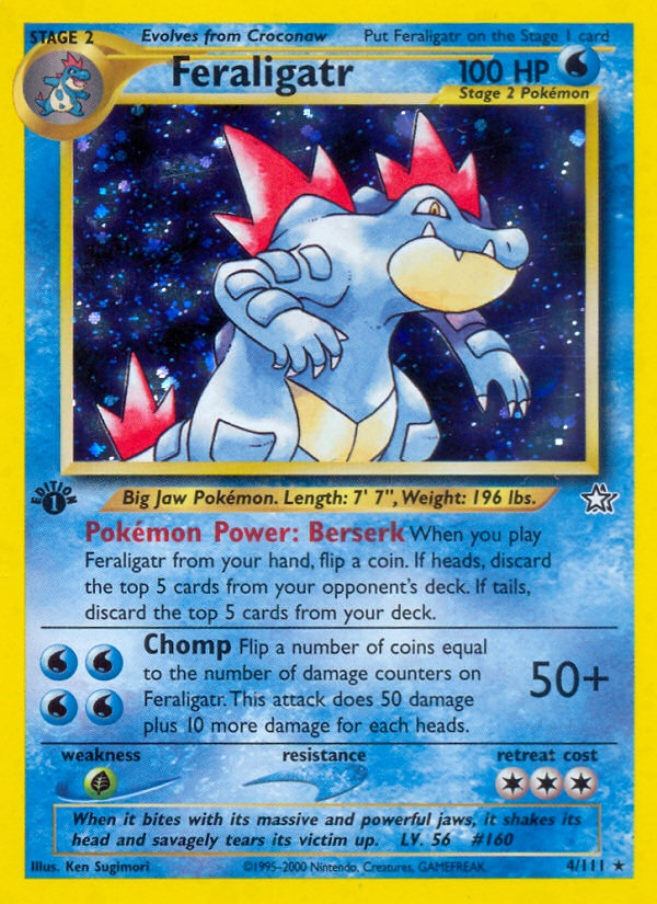 Feraligatr (4/111) [Neo Genesis 1st Edition] | Rock City Comics