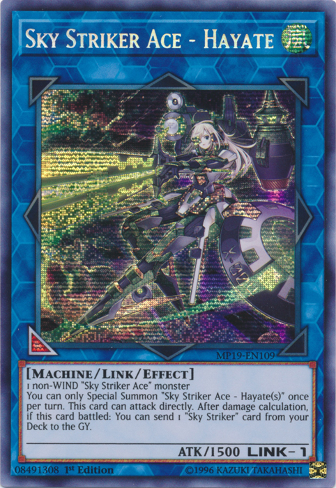 Sky Striker Ace - Hayate [MP19-EN109] Prismatic Secret Rare | Rock City Comics