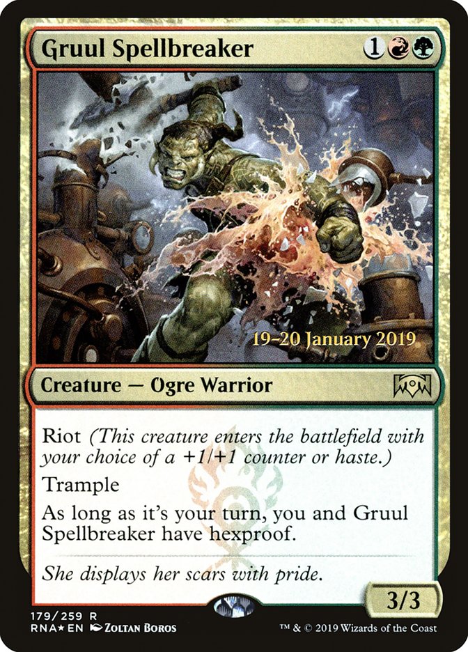 Gruul Spellbreaker [Ravnica Allegiance Prerelease Promos] | Rock City Comics