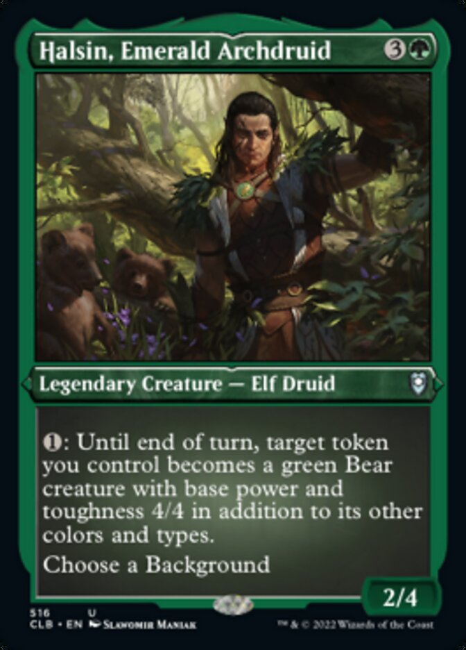 Halsin, Emerald Archdruid (Foil Etched) [Commander Legends: Battle for Baldur's Gate] | Rock City Comics