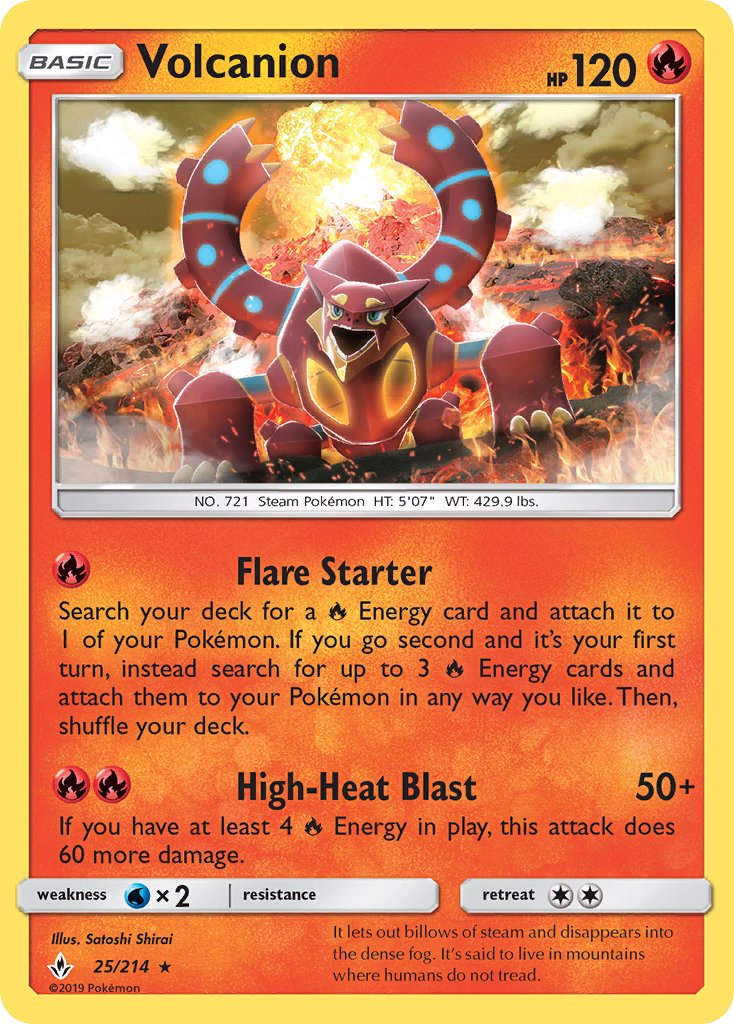 Volcanion (25/214) (Theme Deck Exclusive) [Sun & Moon: Unbroken Bonds] | Rock City Comics