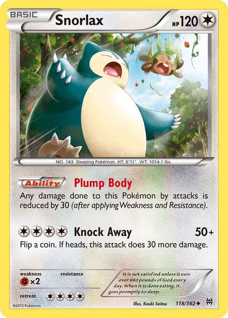 Snorlax (118/162) [XY: BREAKthrough] | Rock City Comics