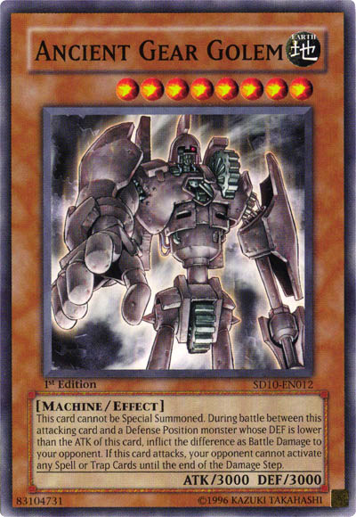 Ancient Gear Golem [SD10-EN012] Common | Rock City Comics