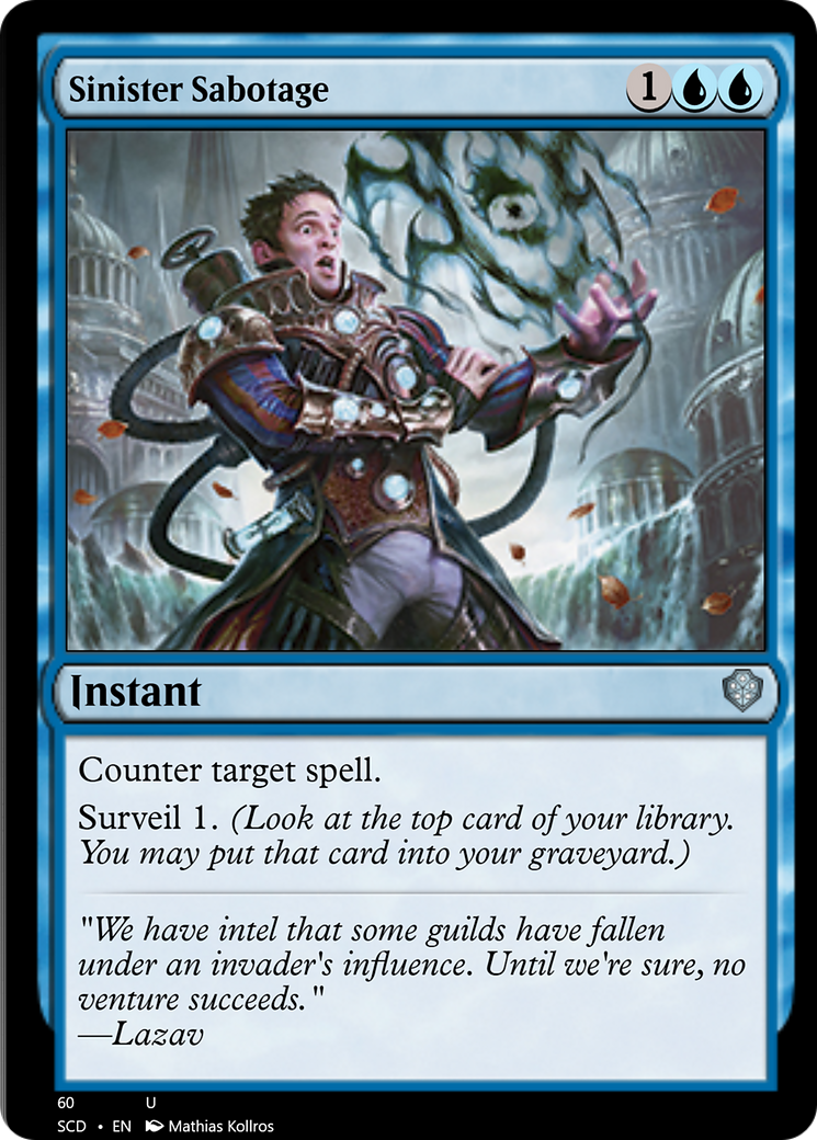 Sinister Sabotage [Starter Commander Decks] | Rock City Comics