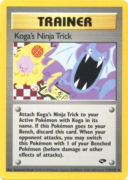 Koga's Ninja Trick (115/132) [Gym Challenge Unlimited] | Rock City Comics