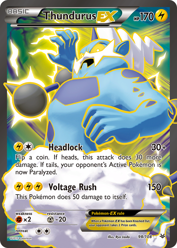 Thundurus EX (98/108) [XY: Roaring Skies] | Rock City Comics