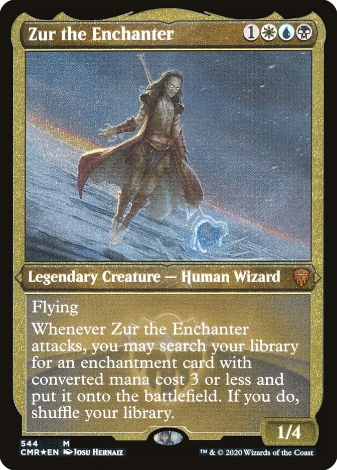 Zur the Enchanter (Etched) [Commander Legends] | Rock City Comics