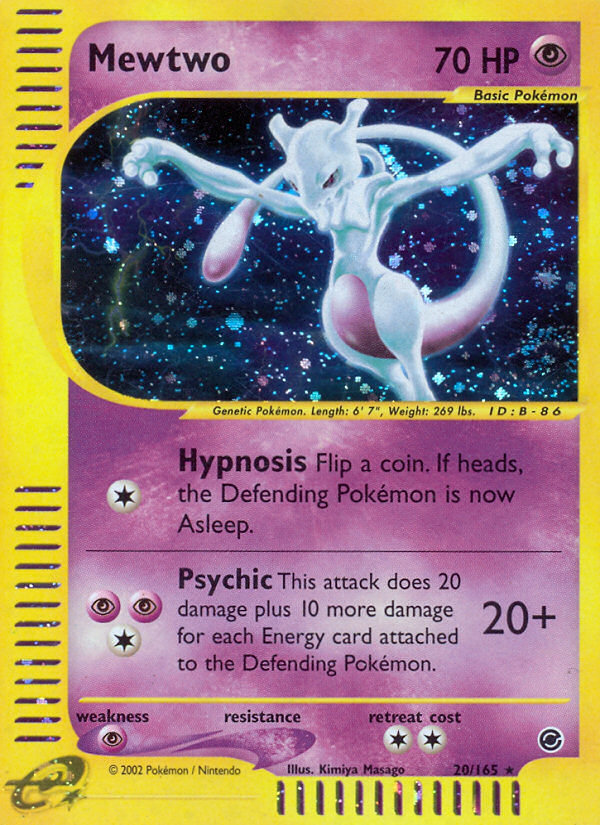 Mewtwo (20/165) [Expedition: Base Set] | Rock City Comics