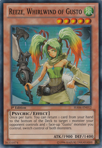 Reeze, Whirlwind of Gusto [HA06-EN012] Super Rare | Rock City Comics