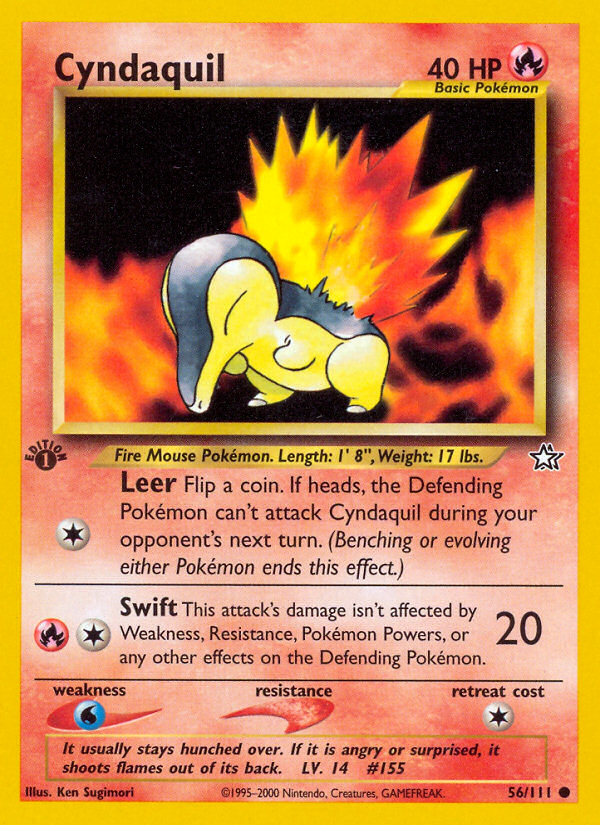 Cyndaquil (56/111) [Neo Genesis 1st Edition] | Rock City Comics