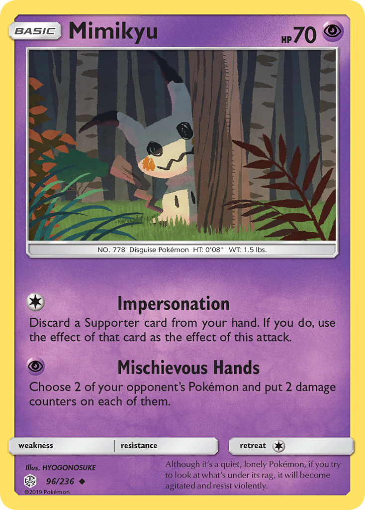 Mimikyu (96/236) [Sun & Moon: Cosmic Eclipse] | Rock City Comics