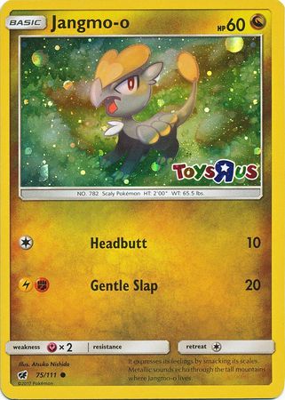 Jangmo o (75/111) (Toys R Us Promo) [Sun & Moon: Crimson Invasion] | Rock City Comics