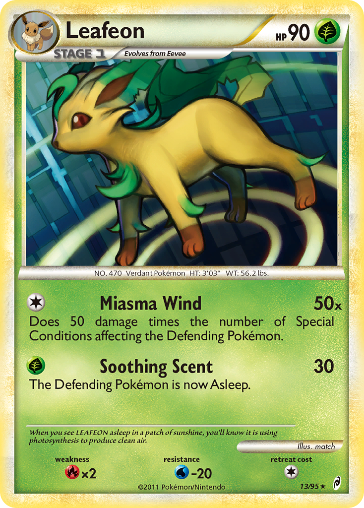 Leafeon (13/95) [HeartGold & SoulSilver: Call of Legends] | Rock City Comics